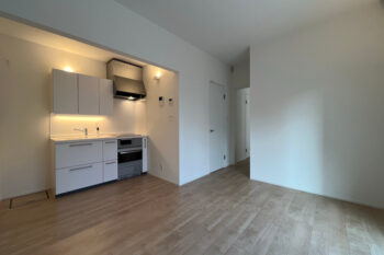 文京区13坪 水回りを集約した回遊動線が快適な平屋